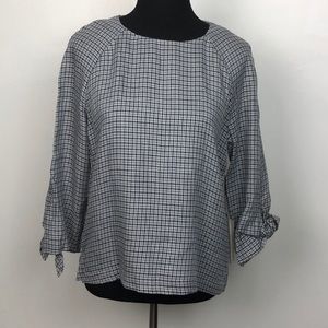 NWT Anthropologie Maven West Tie Sleeve Blouse